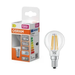Lamput Ja Valaisintarvikkeet^Osram LED Star Classic P 40 Filament 3.4W 840 Clear E14