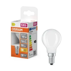 Lamput Ja Valaisintarvikkeet^Osram LED Star Classic P 40 Filament 3.4W 827 Frosted E14