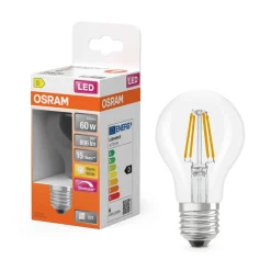 Lamput Ja Valaisintarvikkeet^Osram LED Superstar Classic A 60 Fil. DIM 5.9W 827 Clear E27