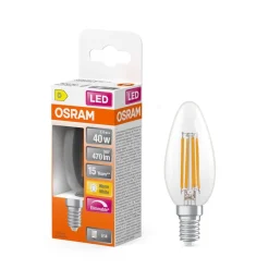 Lamput Ja Valaisintarvikkeet^Osram LED Superstar Classic B 40 Fil. DIM 3.4W 827 Clear E14