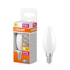 Lamput Ja Valaisintarvikkeet^Osram LED Superstar Classic B 40 Fil.DIM 3.4W 827 Frosted E1