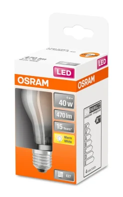 Lamput Ja Valaisintarvikkeet^Osram LED vakiolamppu 470lm 2700K E27