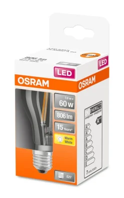Lamput Ja Valaisintarvikkeet^Osram LED vakiolamppu 806lm 2700K E27