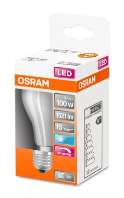 Lamput Ja Valaisintarvikkeet^Osram LED vakiolamppu 1521lm 4000K E27 DIM