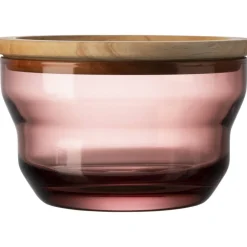 Tarjoilu^Pentik Arkki lasikulho viininpunainen 16x10 cm