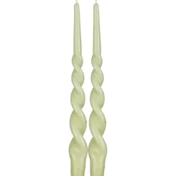 Kynttilät Ja Huonetuoksut^Pentik kruunukynttilä Kierre hile v.vihreä 28 cm 2 kpl