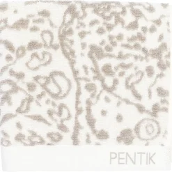 Kylpyhuone- Ja Saunatekstiilit|Kylpyhuone- Ja Saunatekstiilit^Pentik käsipyyhe Villikissa 50x70 cm v.ruskea