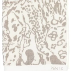 Kylpyhuone- Ja Saunatekstiilit|Kylpyhuone- Ja Saunatekstiilit^Pentik kylpypyyhe Villikissa 70x150 cm v.ruskea