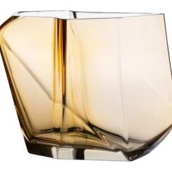 Maljakot Ja Ruukut^Pentik lasimaljakko Lohkare 18x17 cm keltainen