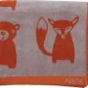 Kylpyhuone- Ja Saunatekstiilit|Lastenhuone^Pentik Metsänväki kylpypyyhe oranssi 70x140 cm