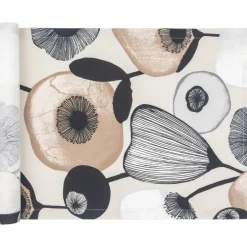 Keittiötekstiilit^Pentik Pastelli akryylipinnoitettu kaitaliina v.ruskea 45x16