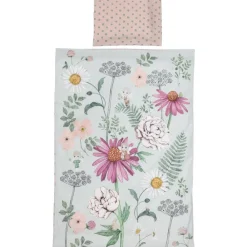 Lastenhuone|Vuodetekstiilit^Pentik pussilakanasetti Kukkakeiju 120x160 cm + 40x60 cm v.p