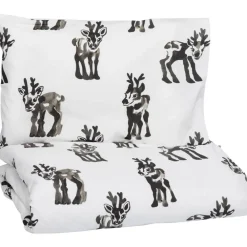 Lastenhuone|Vuodetekstiilit^Pentik pussilakanasetti Vasa 120x160 cm + 40x60 cm ruskea