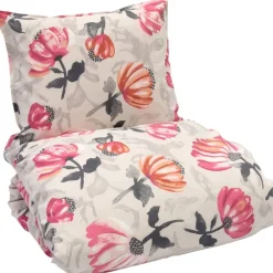 Vuodetekstiilit^Pentik pussilakanasetti Veranta 150x210 cm + 50x60 cm v.puna