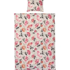 Vuodetekstiilit^Pentik pussilakanasetti Veranta 150x210 cm + 50x60 cm v.puna