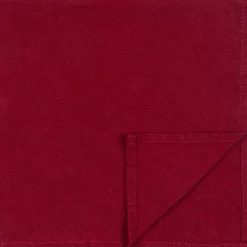 Keittiötekstiilit^Pentik Soolo pellavaservetti punainen 44x44 cm