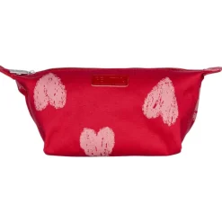 Kylpyhuonetarvikkeet|Meikkipussit Ja Toilettilaukut^Pentik Sydän toilettilaukku punainen 18x12x12 cm