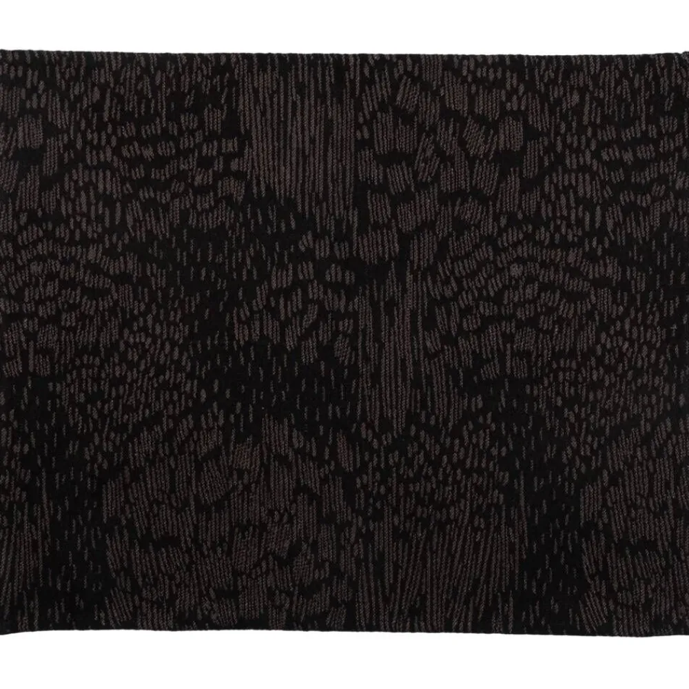 Kylpyhuone- Ja Saunatekstiilit|Kylpyhuone- Ja Saunatekstiilit^Pentik Tundra laudeliina musta 46x57 cm