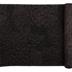 Kylpyhuone- Ja Saunatekstiilit|Kylpyhuone- Ja Saunatekstiilit^Pentik Tundra laudeliina musta 46x150 cm