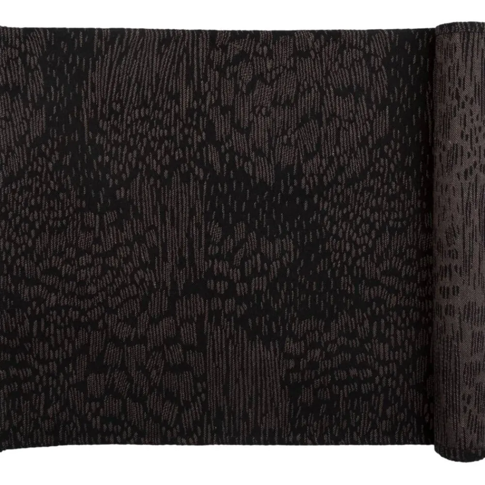 Kylpyhuone- Ja Saunatekstiilit|Kylpyhuone- Ja Saunatekstiilit^Pentik Tundra laudeliina musta 46x150 cm