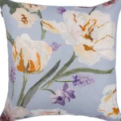 Sisustustekstiilit^Pentik tyynynpäällinen Helmililja 45x45 cm v.sininen