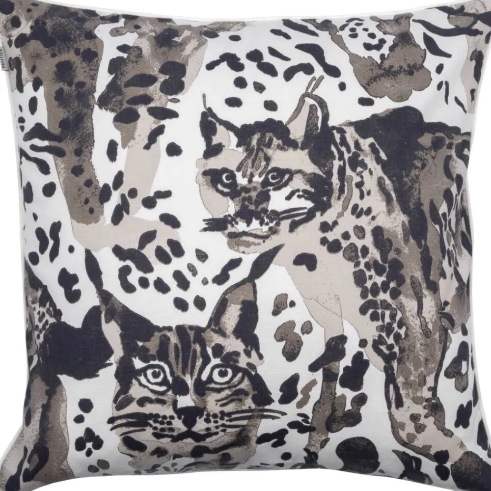 Sisustustekstiilit^Pentik tyynynpäällinen Villikissa 45x45 cm v.ruskea