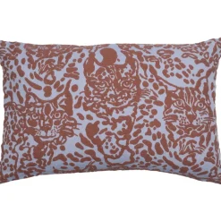 Sisustustekstiilit^Pentik tyynynpäällinen Villikissa 40x60 cm sininen