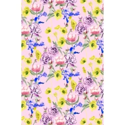 Kankaat Ja Käsityötarvikkeet|Keittiötekstiilit^Pentik vahakangas Freesia 150 cm v.punainen