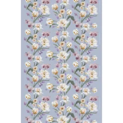 Kankaat Ja Käsityötarvikkeet|Keittiötekstiilit^Pentik vahakangas Helmililja 150 cm v.sininen