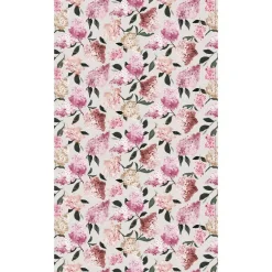 Kankaat Ja Käsityötarvikkeet|Keittiötekstiilit^Pentik vahakangas Japaninhortensia 150 cm v.punainen