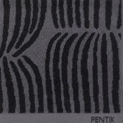 Kylpyhuone- Ja Saunatekstiilit|Kylpyhuone- Ja Saunatekstiilit^Pentik Vilja käsipyyhe musta 50x70 cm
