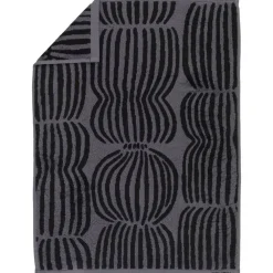 Kylpyhuone- Ja Saunatekstiilit|Kylpyhuone- Ja Saunatekstiilit^Pentik Vilja käsipyyhe musta 50x70 cm