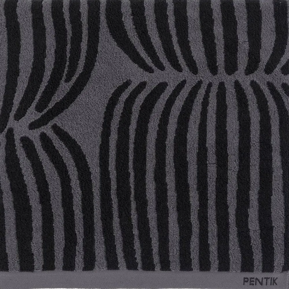 Kylpyhuone- Ja Saunatekstiilit|Kylpyhuone- Ja Saunatekstiilit^Pentik Vilja kylpypyyhe musta 70x150 cm