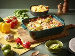 Paistoastiat^Peugeot keraaminen Appolia-vuoka suorakaide 32 cm metsän vih