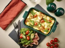 Paistoastiat^Peugeot keraaminen Appolia-vuoka suorakaide 32 cm metsän vih