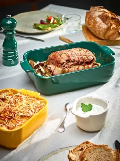 Paistoastiat^Peugeot keraaminen Appolia-vuoka suorakaide 32 cm metsän vih