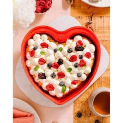 Paistoastiat^Peugeot sydänvuoka Appolia punainen