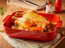 Paistoastiat^Peugeot vuoka Appolia suorakaide 36 cm punainen