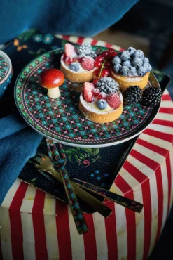 Tarjoilu^Pip Studio kakkutarjotin Clover 21 cm Green