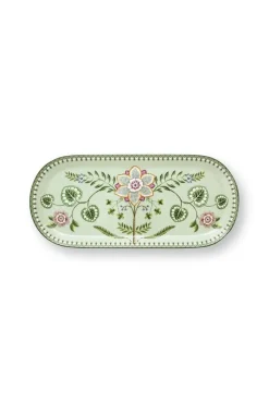 Tarjoilu^Pip Studio kakkutarjotin Lily&Lotus 33,3x15,5 cm Light Green