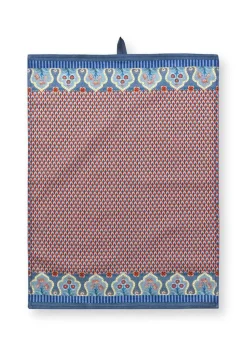 Keittiötekstiilit^Pip Studio keittiöpyyhe Flower Festival 50x70 cm Blue-Red