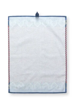 Keittiötekstiilit^Pip Studio keittiöpyyhe Flower Festival 50x70 cm Blue-Red