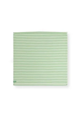 Keittiötekstiilit^Pip Studio keittiöpyyhe Stripes 65x65 cm 2 kpl Light Green