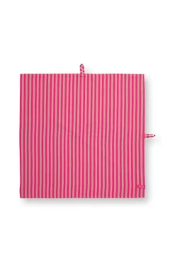 Keittiötekstiilit^Pip Studio keittiöpyyhe Stripes 65x65 cm 2 kpl Pink