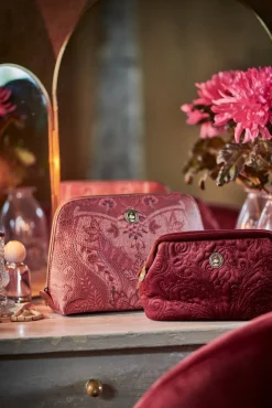 Kylpyhuonetarvikkeet|Meikkipussit Ja Toilettilaukut^Pip Studio kosmetiikkalaukku Velvet Quiltey Days 19x8,5x12 c