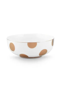 Astiat^Pip Studio kulho Dot Delight 2 kpl White-Gold 15cm