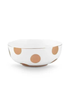 Astiat^Pip Studio kulho Dot Delight 2 kpl White-Gold 15cm