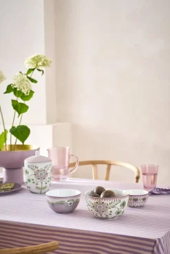 Astiat^Pip Studio kulho Lily&Lotus 18 cm Off White