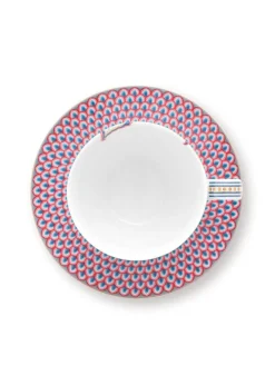 Astiat^Pip Studio kuppi & aluslautanen Flower Festival 280 ml Light