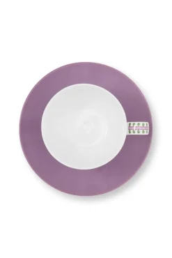 Astiat^Pip Studio kuppi ja alunen Lily&Lotus Tiles 280 ml Lilac